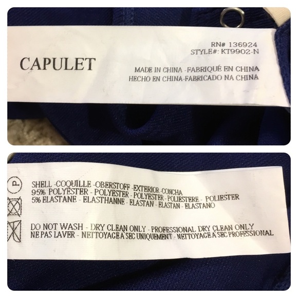 New! Anthro Capulet Royal Blue Ruffle Bodysuit - Picture 5 of 6